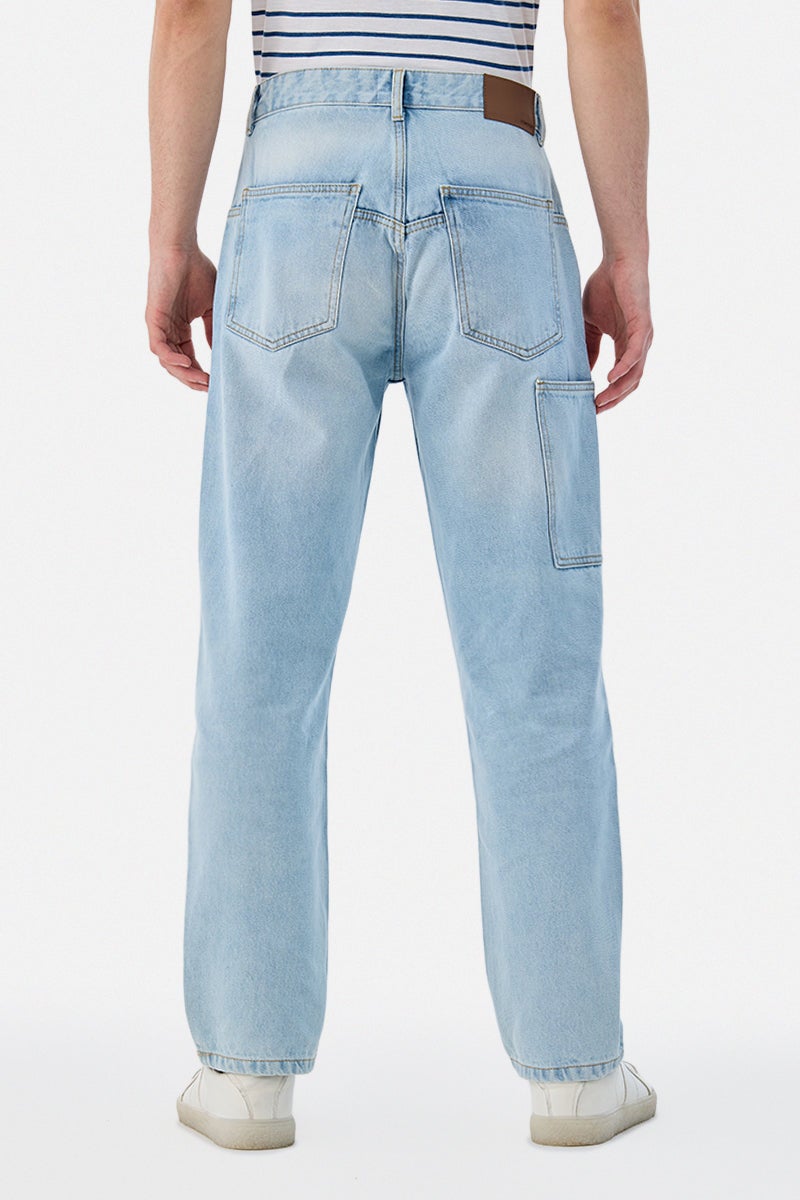 SNITCH Washed Baggy Jeans - Image 4